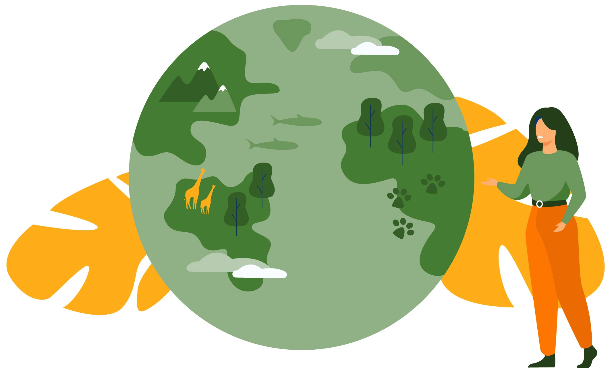 Astronaut on the moon